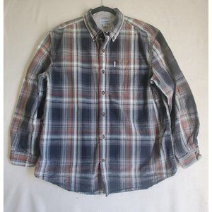 Carhartt Men XL Plaid Long Sleeve Button Down Shirt
